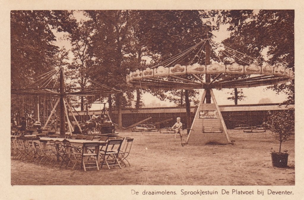 Deventer - de Platvoet - Sprookjestuin - de Draaimolens, Verzenden, 1920 tot 1940, Ongelopen, Overijssel
