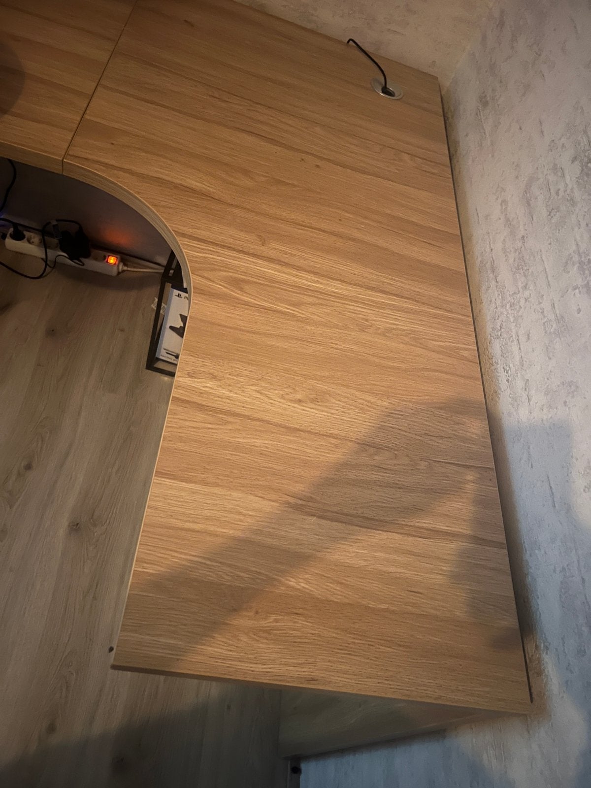 Bureau, Ophalen, Hout, Kabelgoot, Hoekbureau