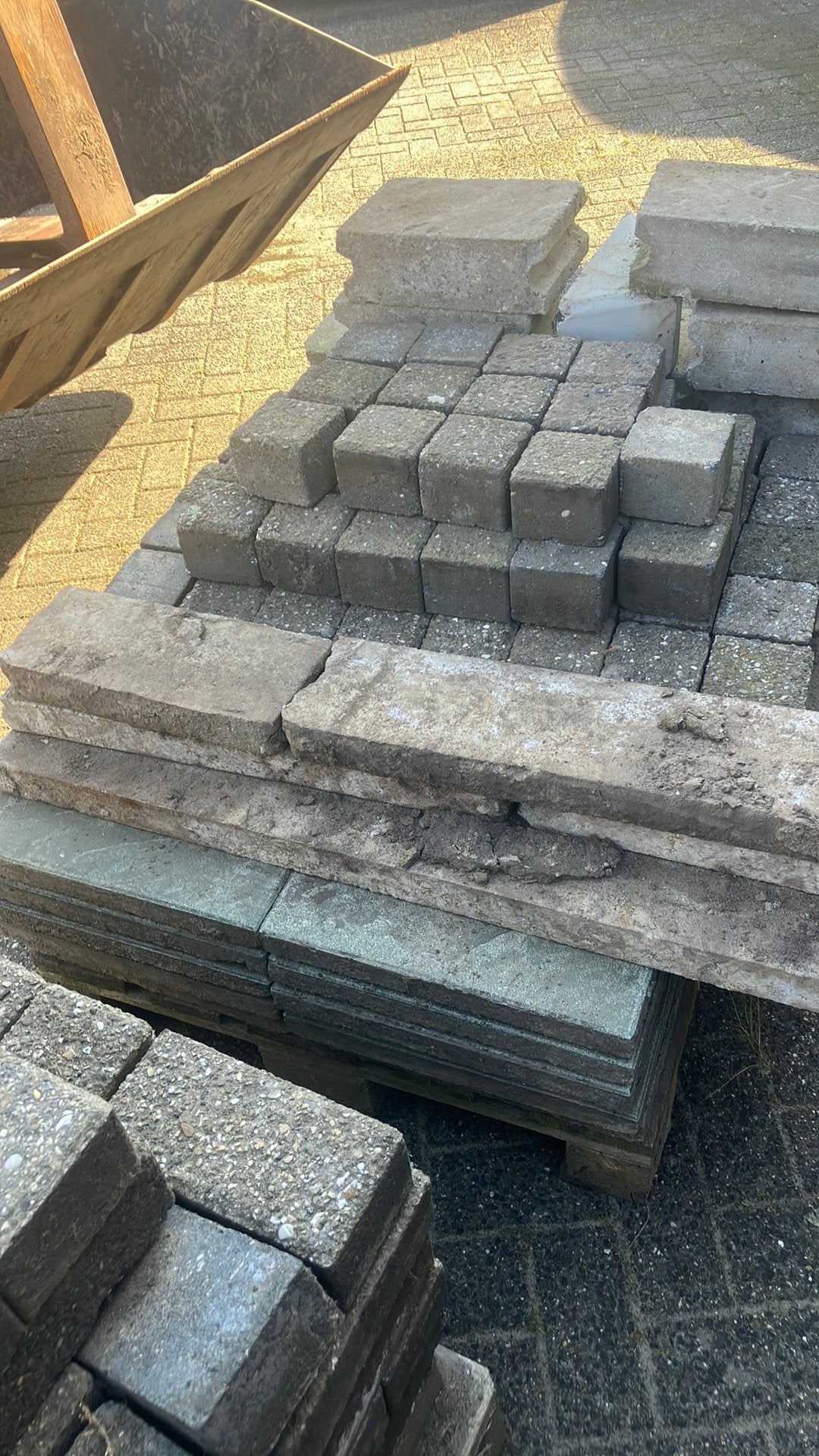 Betonklinkers, Ophalen, Gebruikt, Overige materialen
