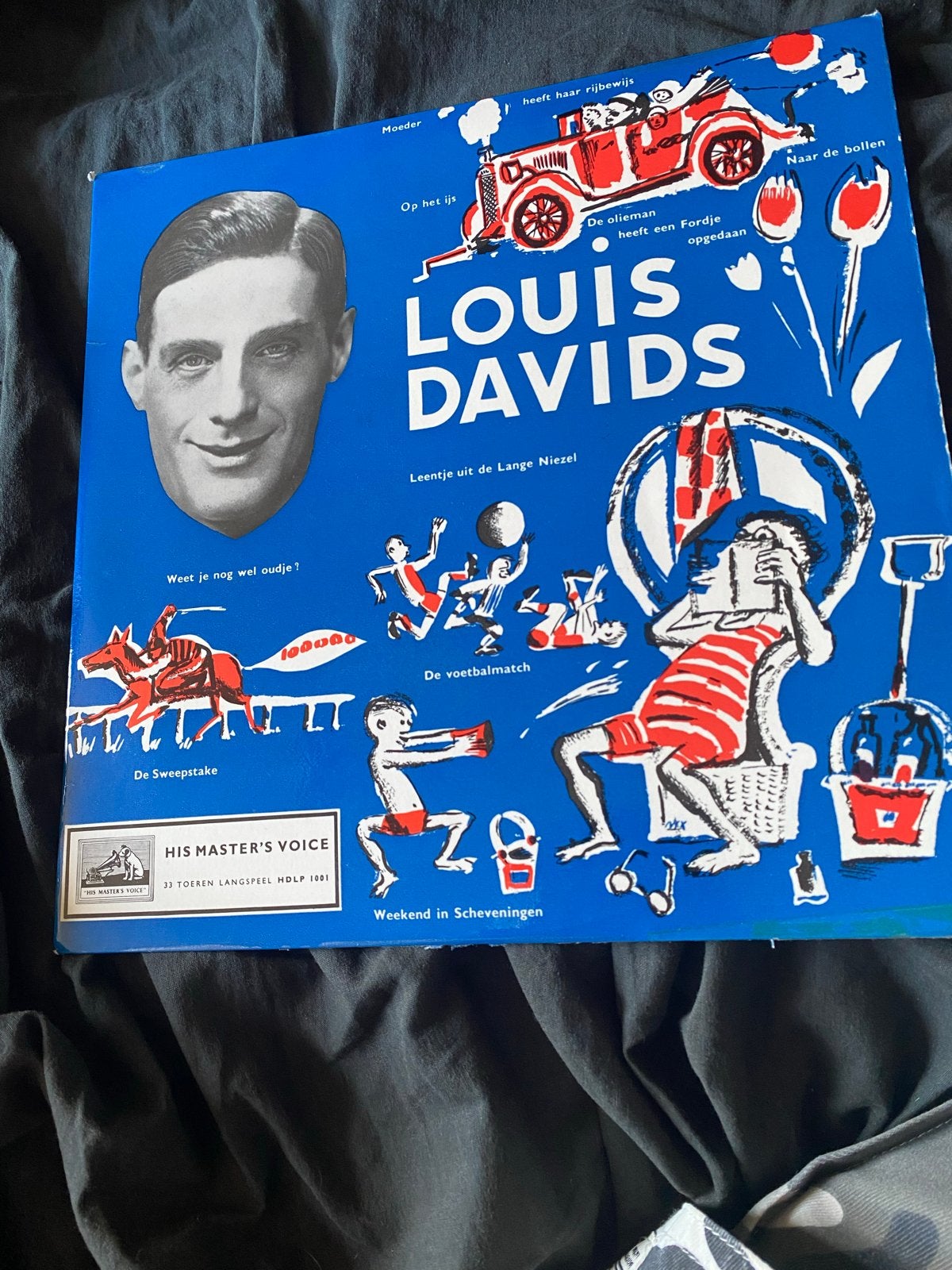 Louis Davids - De Onvergetelijke (HDLP 1001) LP, LP, Overige genres, Inclusief binnenhoes, Ophalen of Verzenden