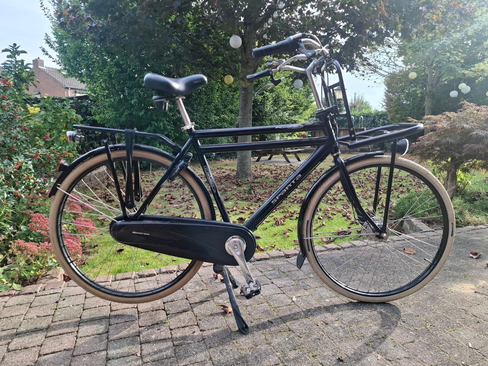 Sparta Herenfiets met voordrager en bagagedrager, Fietsen en Brommers, Ophalen, Sparta, Gebruikt, Velgrem