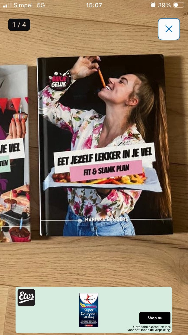 Mariska benders bakje geluk boek, Ophalen of Verzenden, Gelezen