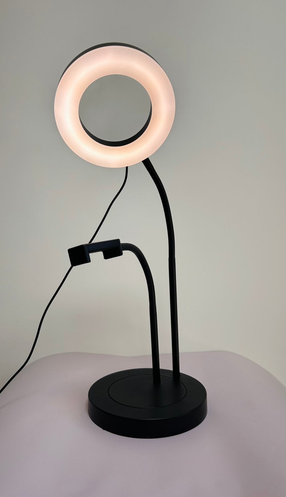 LED Ringlamp met telefoonhouder - Zo goed als nieuw, Wit, Ophalen, Zo goed als nieuw