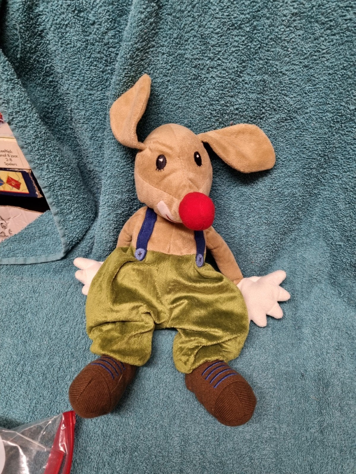 Clown knuffel hond en muis nr 36, Kinderen en Baby's, Speelgoed | Knuffels en Pluche, Ophalen of Verzenden, Hond