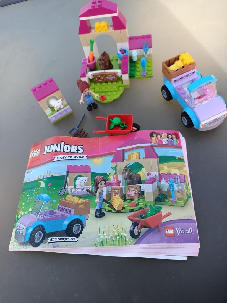 Lego Friends Juniors paardenstal - compleet, Ophalen of Verzenden, Gebruikt, Complete set, Lego