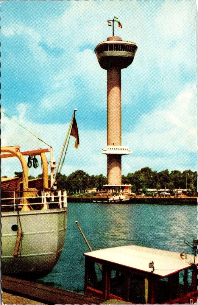 Rotterdam - 12 oude ansichtkaarten Euromast jaren 60 III, Verzamelen, Verzenden, 1960 tot 1980, Gelopen, Zuid-Holland