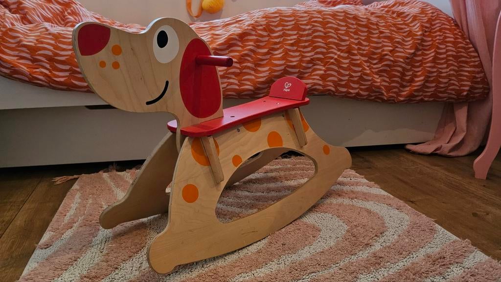 Hape Houten Schommelspeelgoed Hond, Ophalen of Verzenden