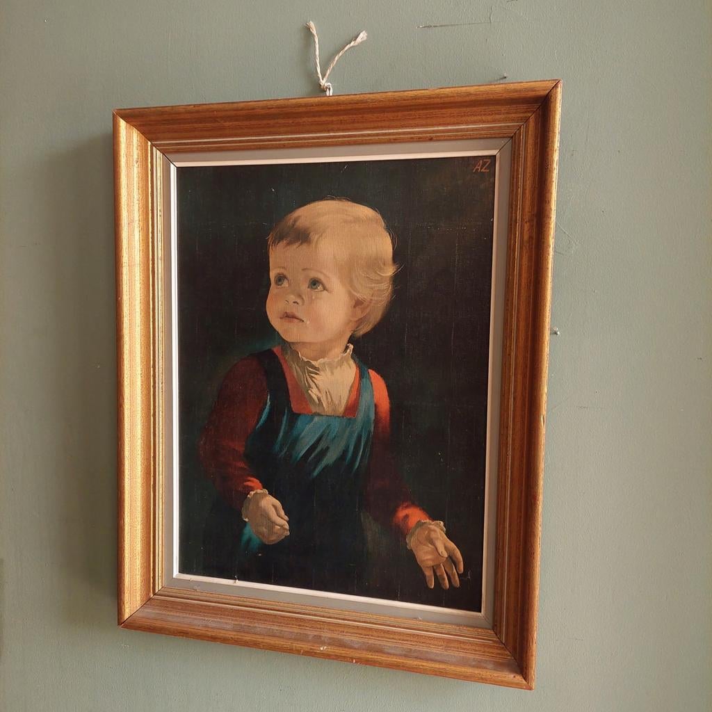 Lucky Vintage Vintage Mid-Century Schilderij Anna Zinkeisen, Ophalen of Verzenden