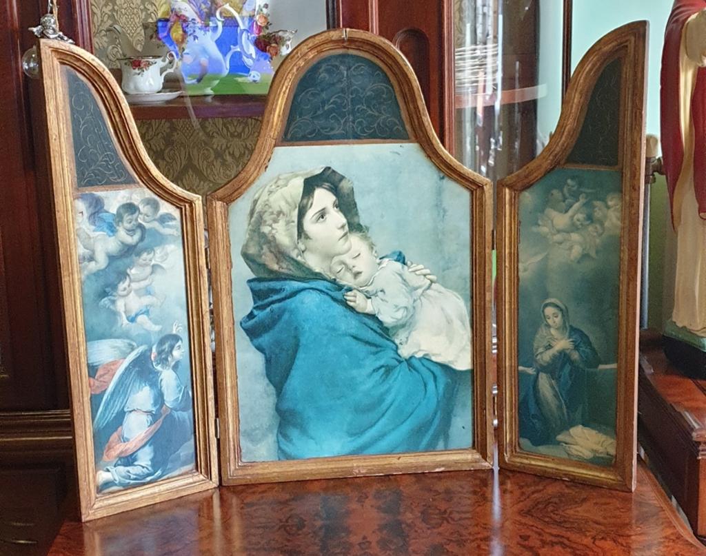 Prachtig drieluik,Madonna afkomstig uit Spanje,, Ophalen of Verzenden