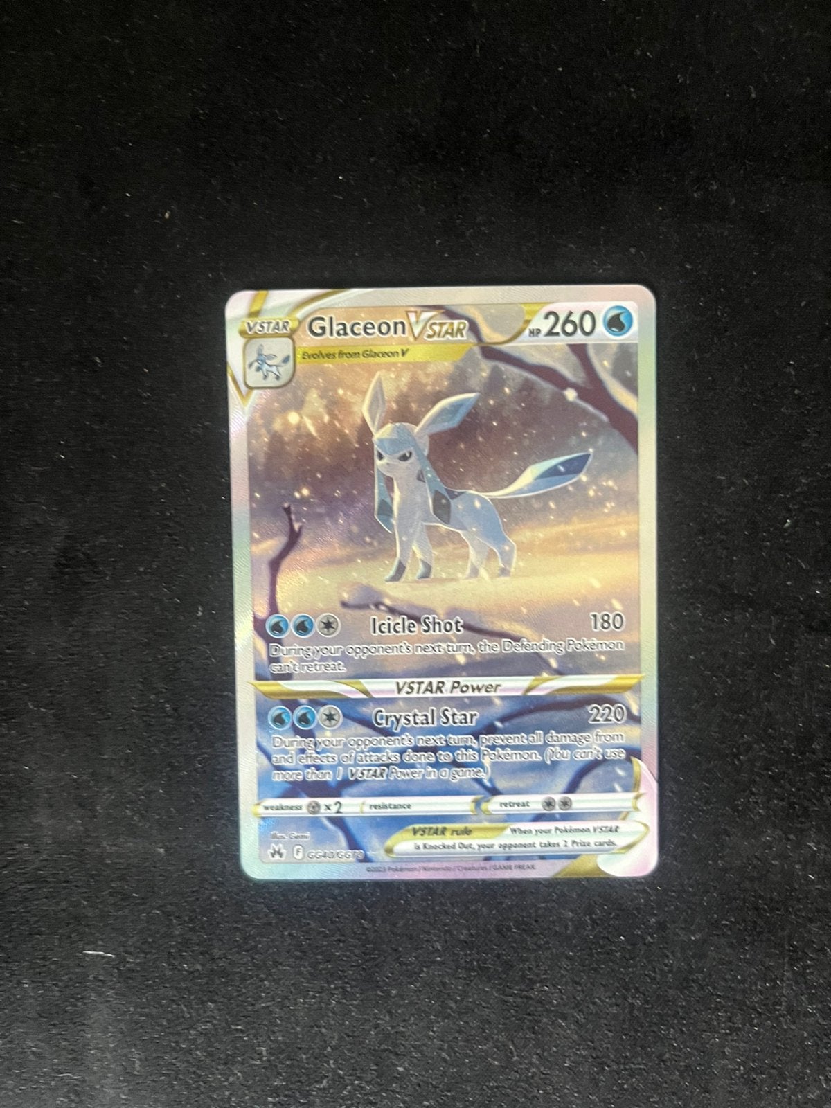 Glaceon Vstar #GG40, Ophalen of Verzenden, Zo goed als nieuw