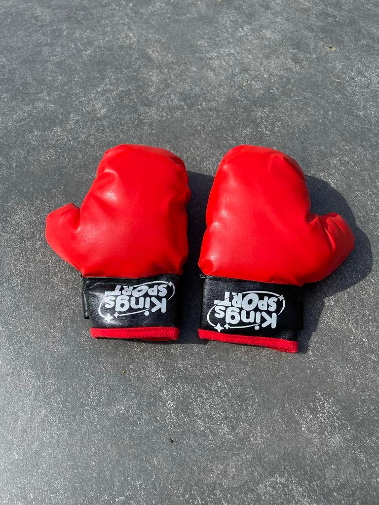 Boksset met handschoenen en boksbal - kind, Ophalen, Gebruikt