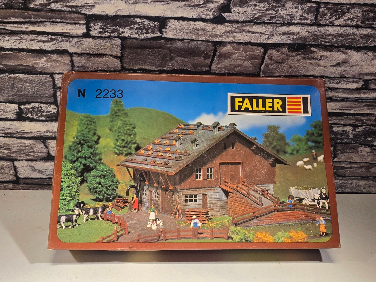 faller alpenschuur N spoor trein 1:160, Overige merken, Gelijkstroom of Wisselstroom, Brug, Tunnel of Gebouw, Nieuw
