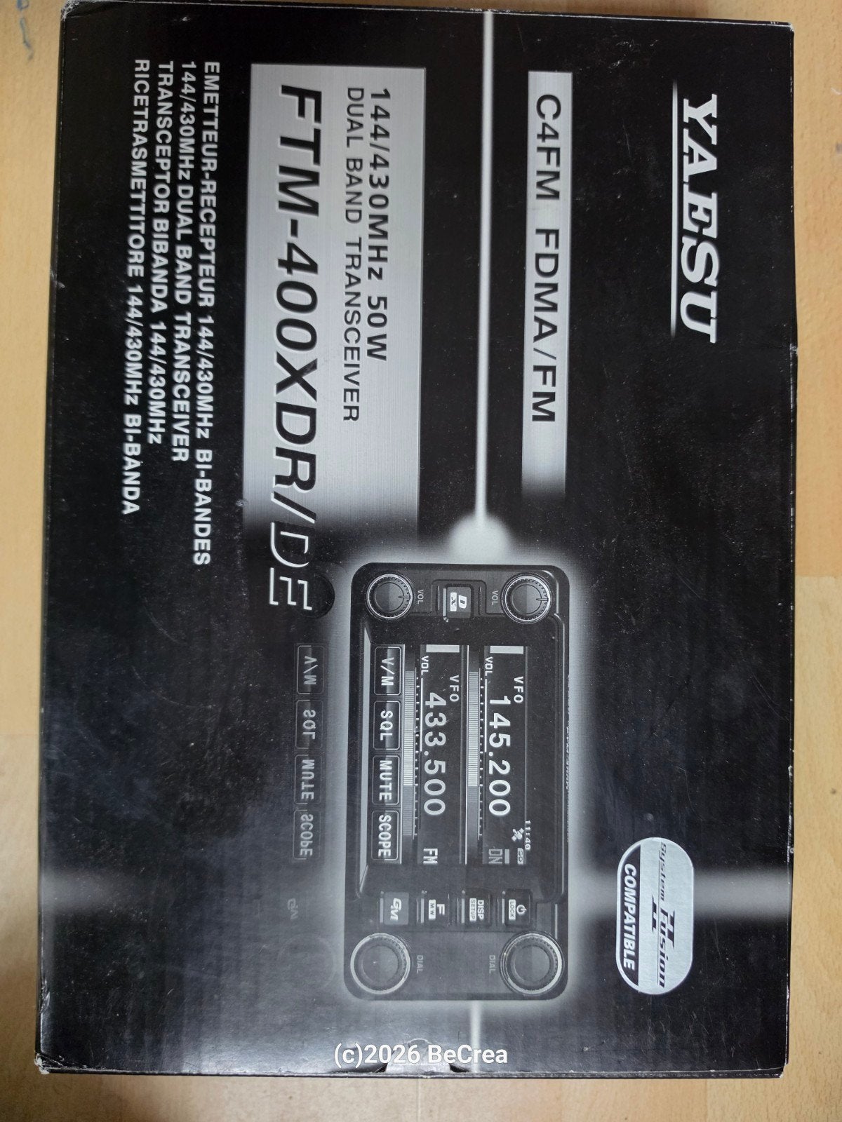 Yaesu FTM-400XDR/DE Dual Band Transceiver, Ophalen of Verzenden, Zo goed als nieuw, Zender en Ontvanger