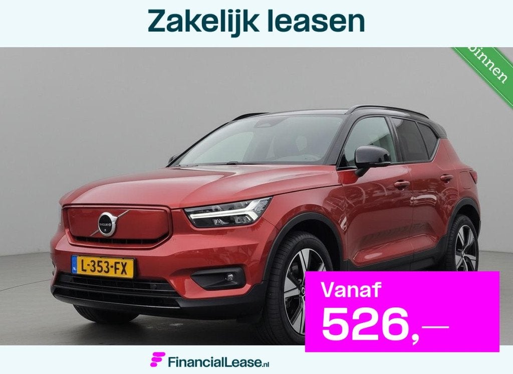 Volvo XC40 Recharge P8 AWD R-Design | Trekhaak | Pano | Orig, Gebruikt, Overige kleuren, Automatische klimaatregeling, 430 km