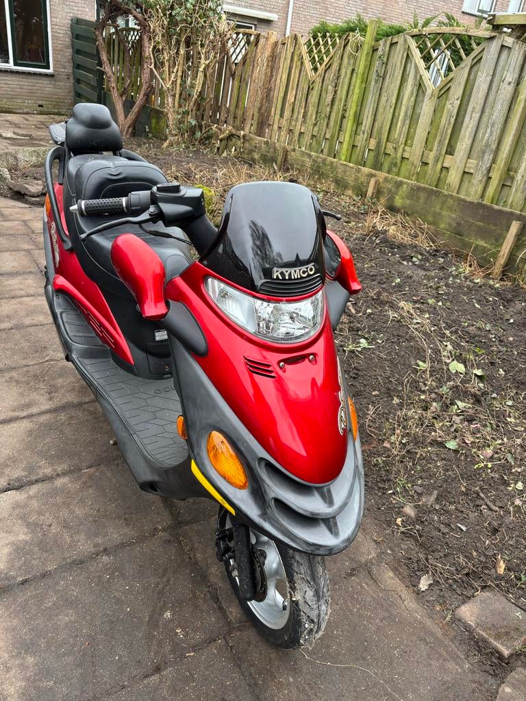 Kymco Dink Scooter - Rood/Grijs 45km, Fietsen en Brommers, Scooters | Kymco, Ophalen, Gebruikt, Overige modellen, Maximaal 45 km/u