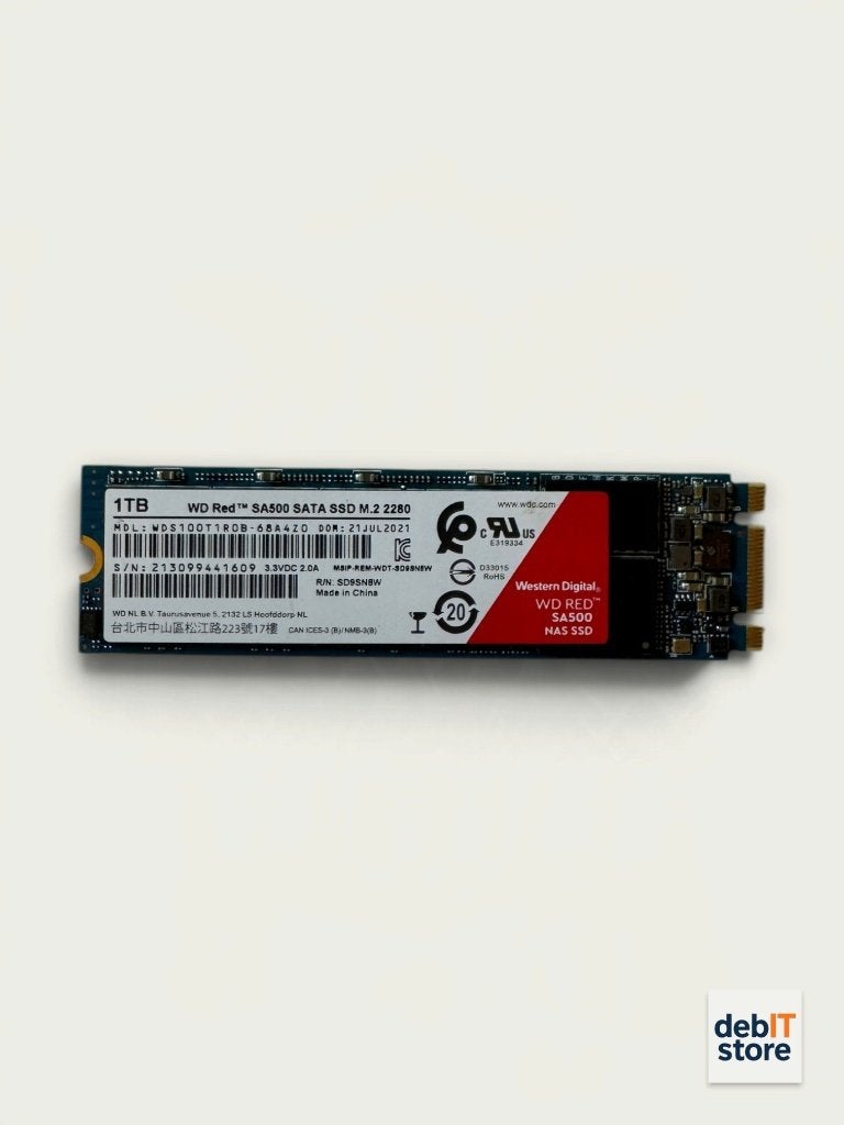 WD Red SA500 - 1tb M2 sata SSD, Server, Info@debitstore.nl, Zo goed als nieuw, Western Digital
