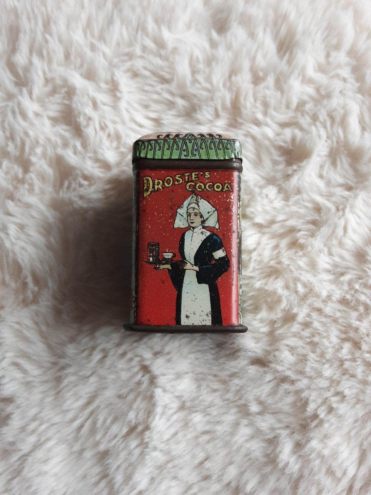 DROSTE CACAO , Monsterblikje. ( MET CACAO ) C.A. 1930., Verzamelen, Ophalen of Verzenden, Gebruikt, Overige, Droste