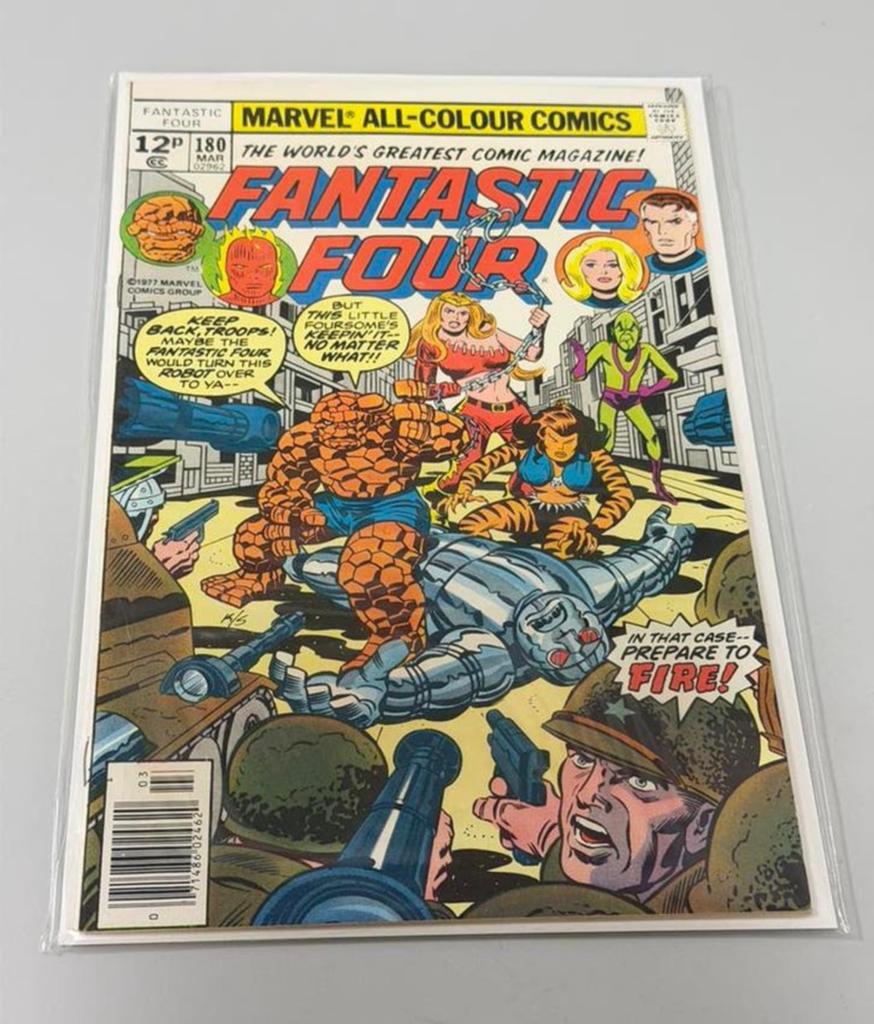 Fantastic Four #180 (Marvel) March 1977 Engelse Comic strip, Eén comic, Amerika, Ophalen of Verzenden, Zo goed als nieuw