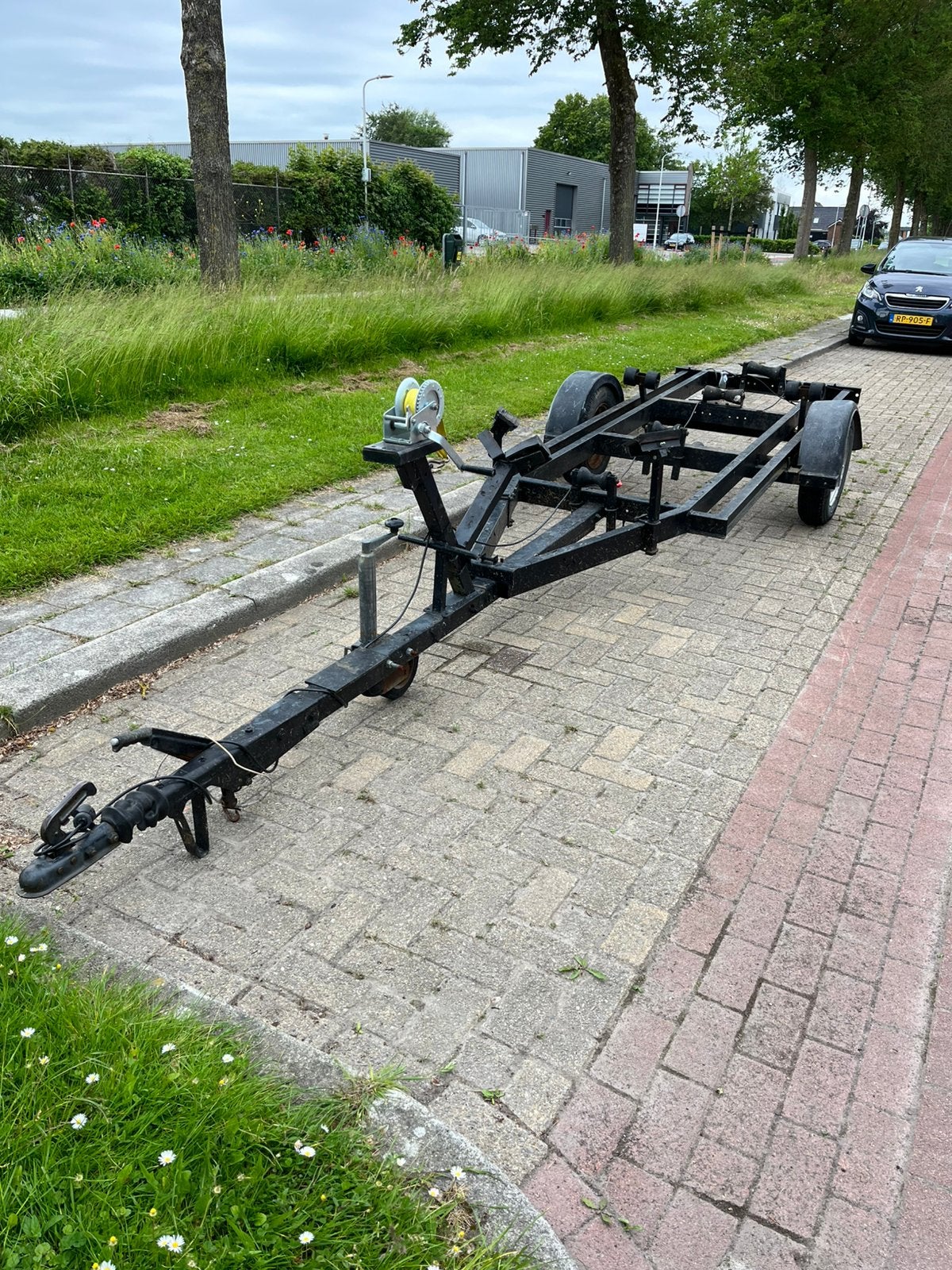 Zwaar gebouwde trailer, opknapper, Watersport en Boten, Ophalen of Verzenden, Gebruikt, Overige typen
