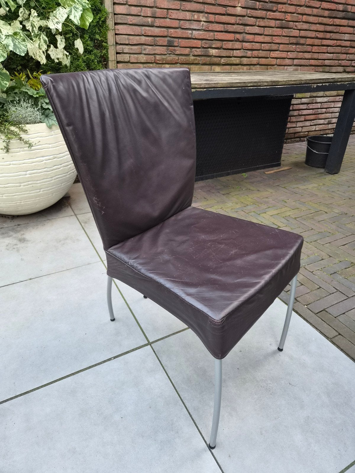 6 x Montis Spica- Gijs Papavoine Design, Huis en Inrichting, Ophalen, Gebruikt, Bruin, Leer