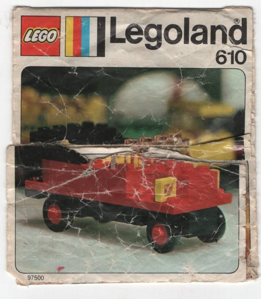 lego 610-1 legoland voertuig verkeer oldtimer 1973, Gebruikt, Lego, Inclusief instructies, Ophalen of Verzenden