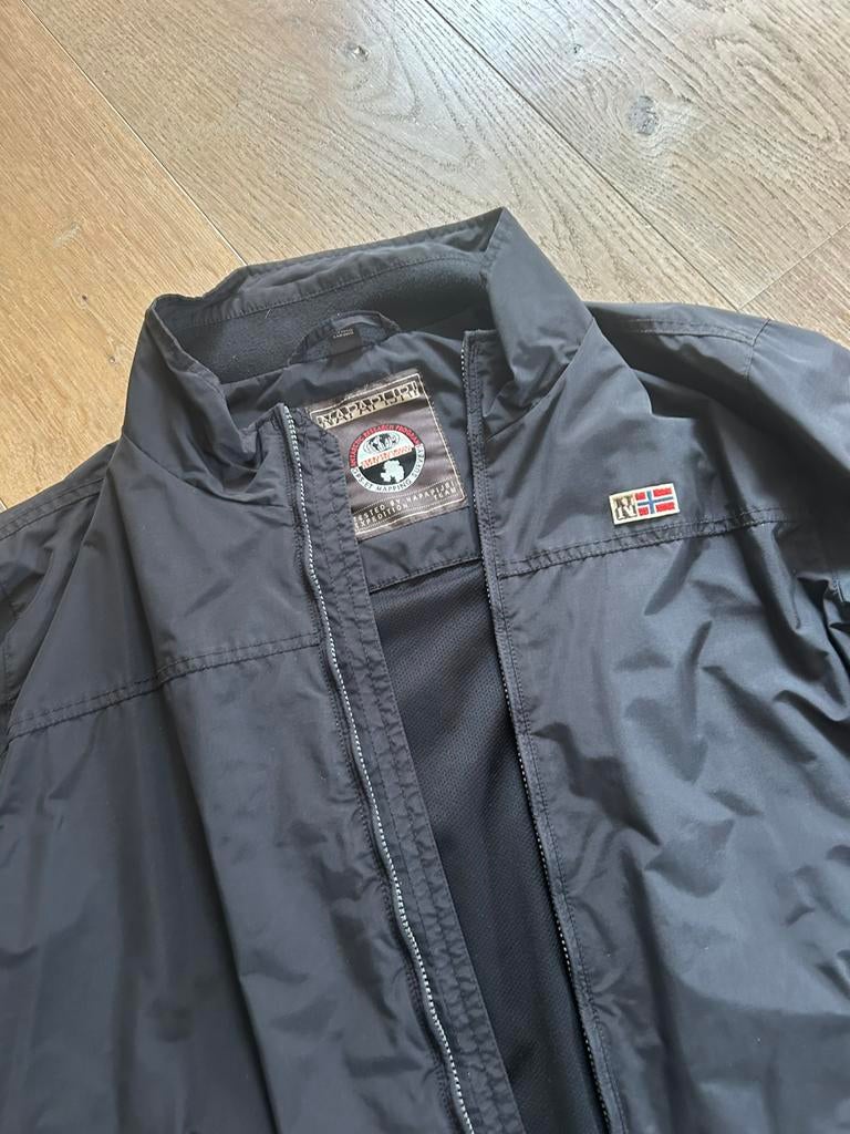 Napapijri Geographic xxl zomerjas donkerblauw  jacket, Kleding | Heren, Jassen | Zomer, Ophalen of Verzenden, Zo goed als nieuw