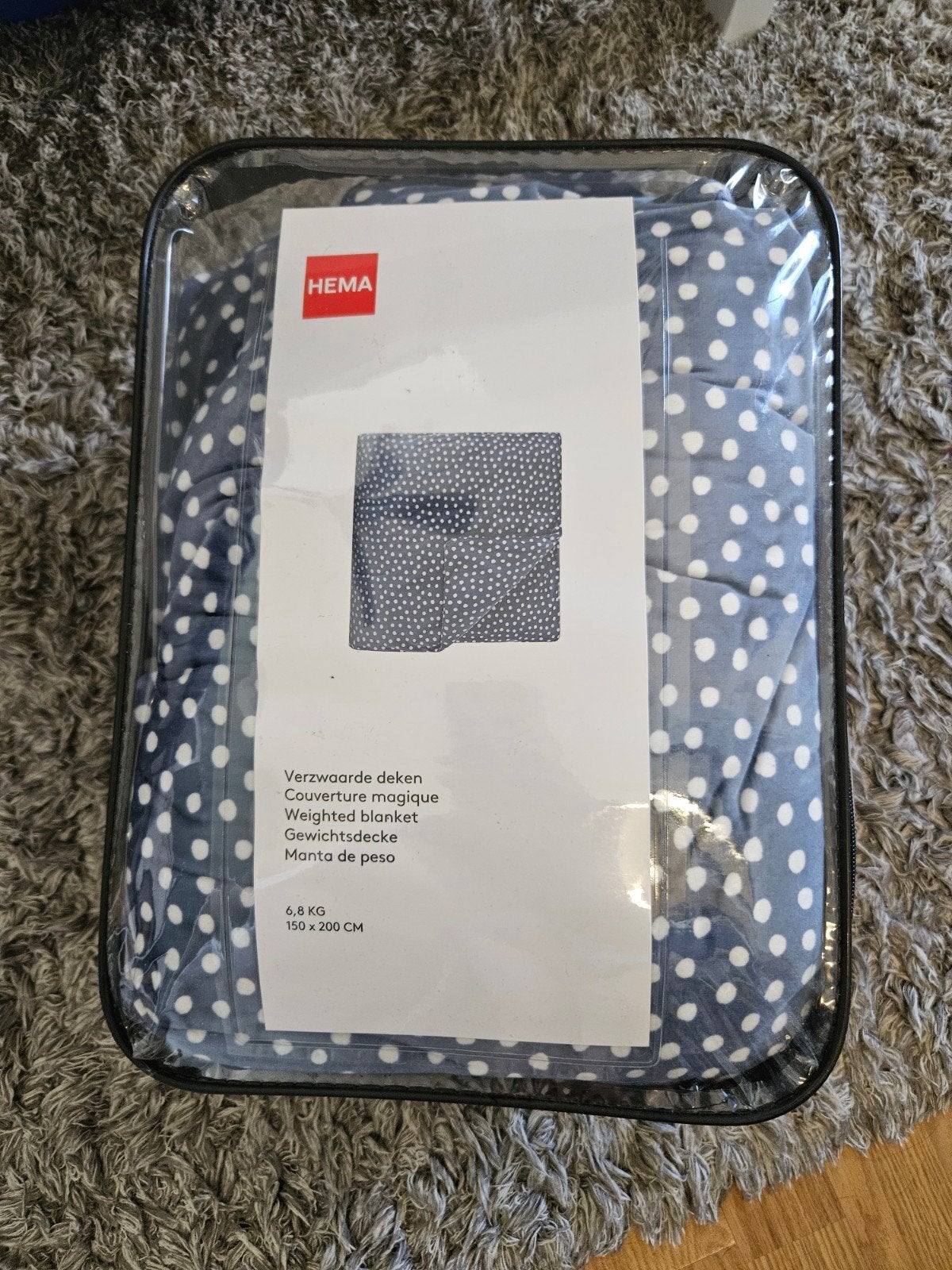 Hema Verzwaarde Deken 6,8 KG - 150x200 CM, Ophalen, Nieuw, Eenpersoons, Deken of Dekbed