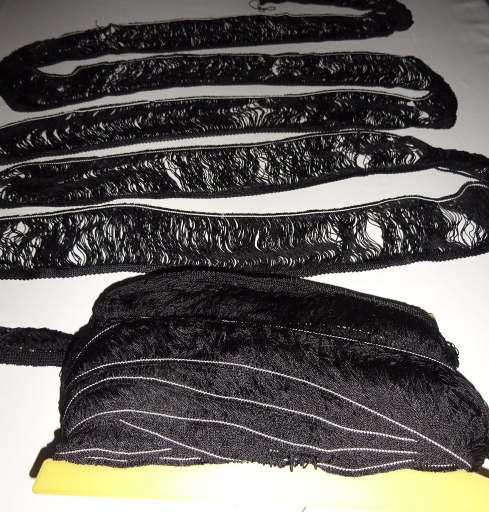 NIEUW Zwart franje 9 cm lang. Voor Uw Uniform of sjerp., Ophalen of Verzenden, Nieuw, Overige typen