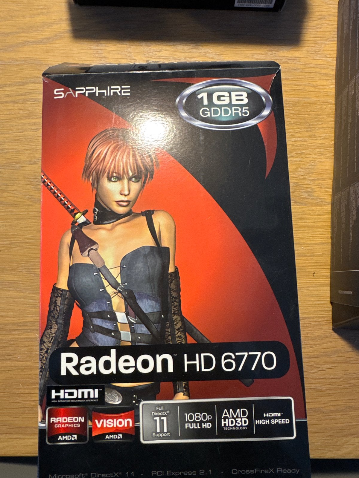 Sapphire Radeon HD 6770 1GB GDDR5 Videokaart, Computers en Software, Ophalen of Verzenden, PCI-Express 2.1, HDMI, AMD