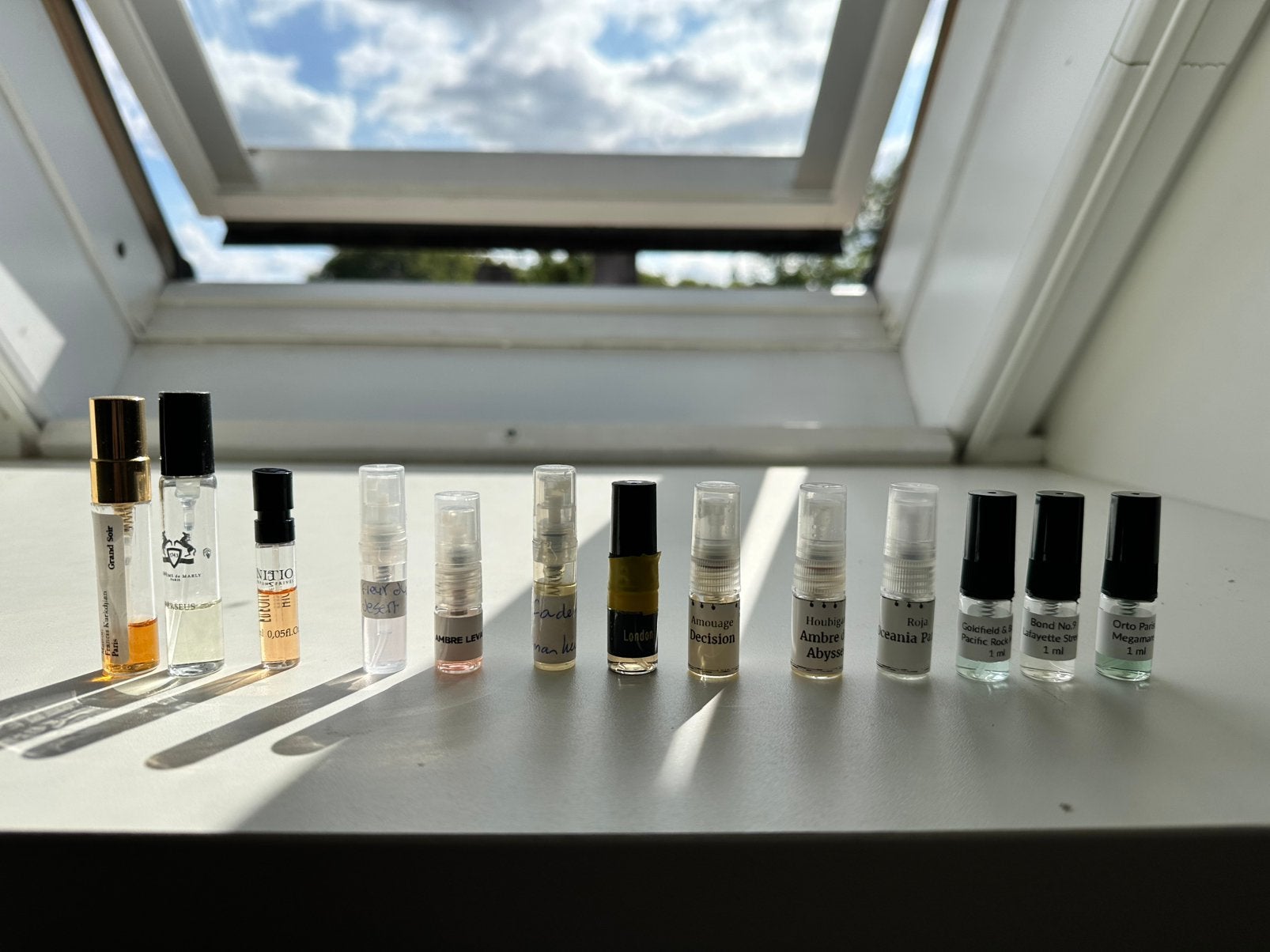 Samplepack nichegeuren Louis Vuitton, MFK, Roja en Amouage, Verzenden, Zo goed als nieuw