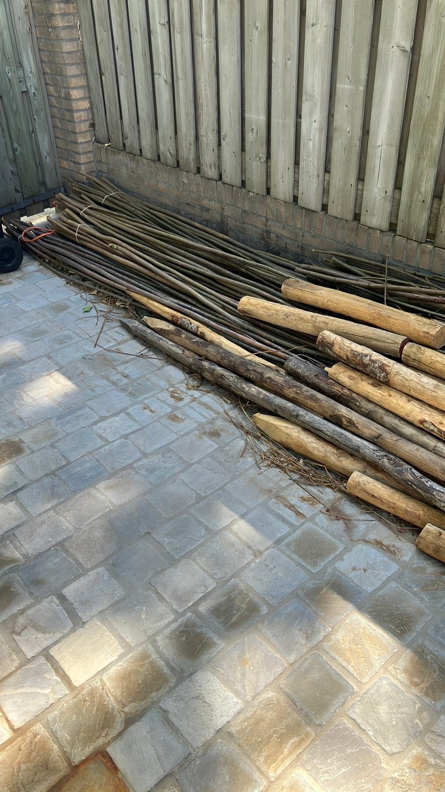 Wilgentakken, wilgentenen GRATIS, Tuin en Terras, Ophalen, Zo goed als nieuw, Minder dan 180 cm, Palen