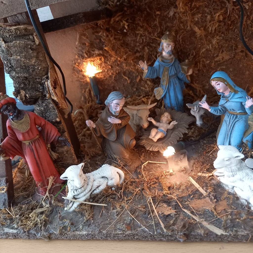 Mooie kerstal met verlichting 25euro, Diversen, Ophalen, Gebruikt