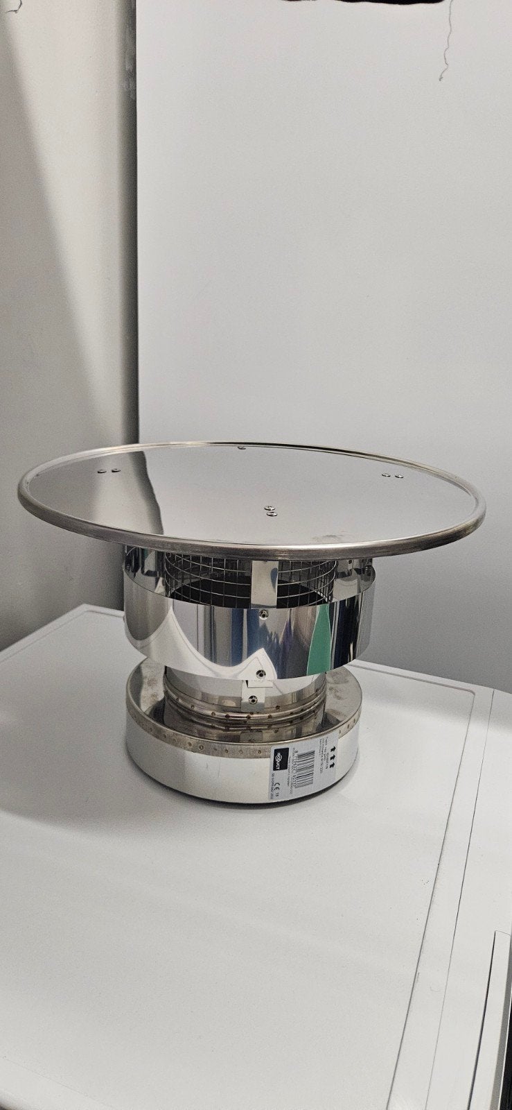Isoduct Trekkende kap + vonkengaas Ø150 ID150TKG, Ophalen of Verzenden, Nieuw, Hout, Houtkachel