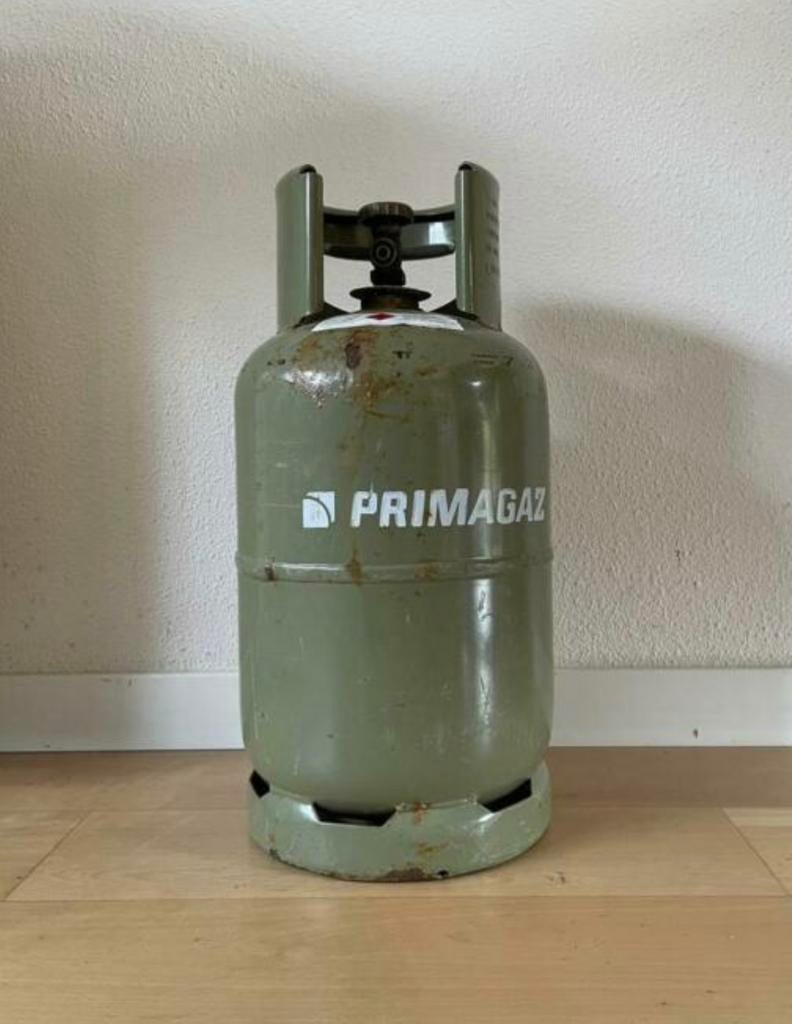 Primagaz grote groene gasfles met nog beetje gas, Caravans en Kamperen, Kampeeraccessoires, Ophalen of Verzenden, Zo goed als nieuw