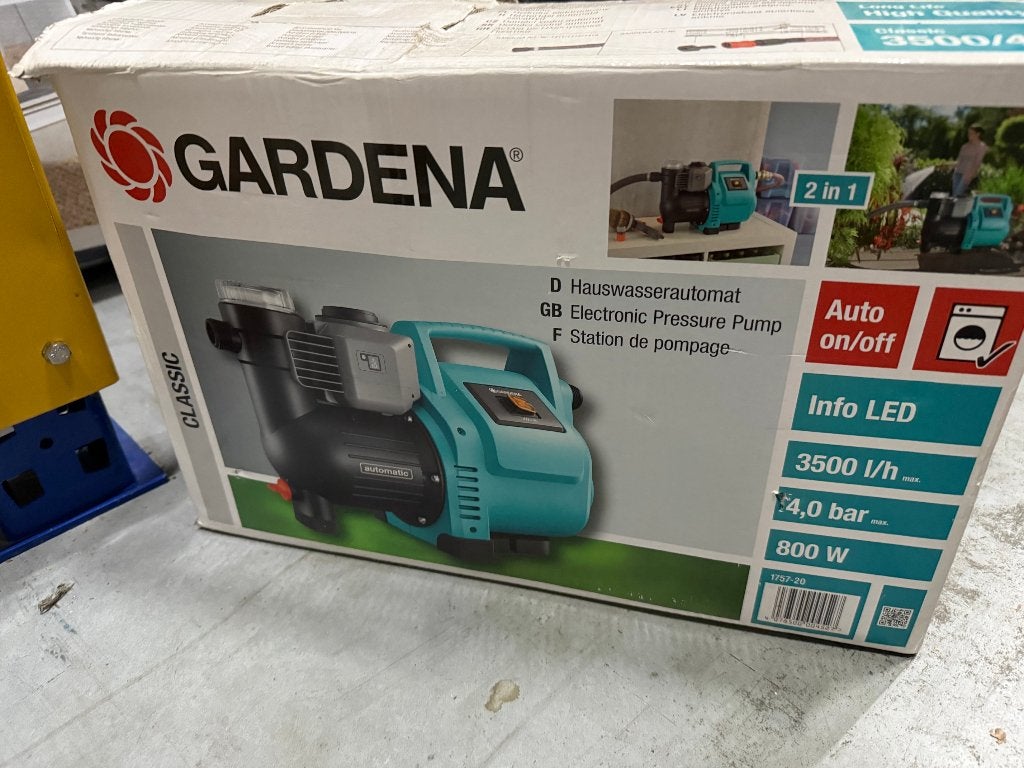 GARDENA Classic hydrofoorpomp 3500/4e - 800W - 3500 l/u, Ophalen, Zo goed als nieuw, Elektrisch, Hydrofoorpomp