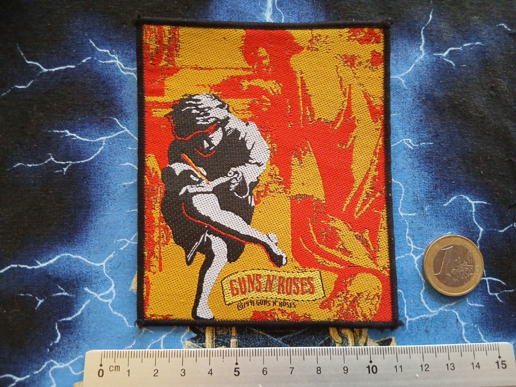 Guns N' Roses mooie  1991 vintage Use Your Illusion patch 15, Ophalen of Verzenden, Nieuw, Kleding
