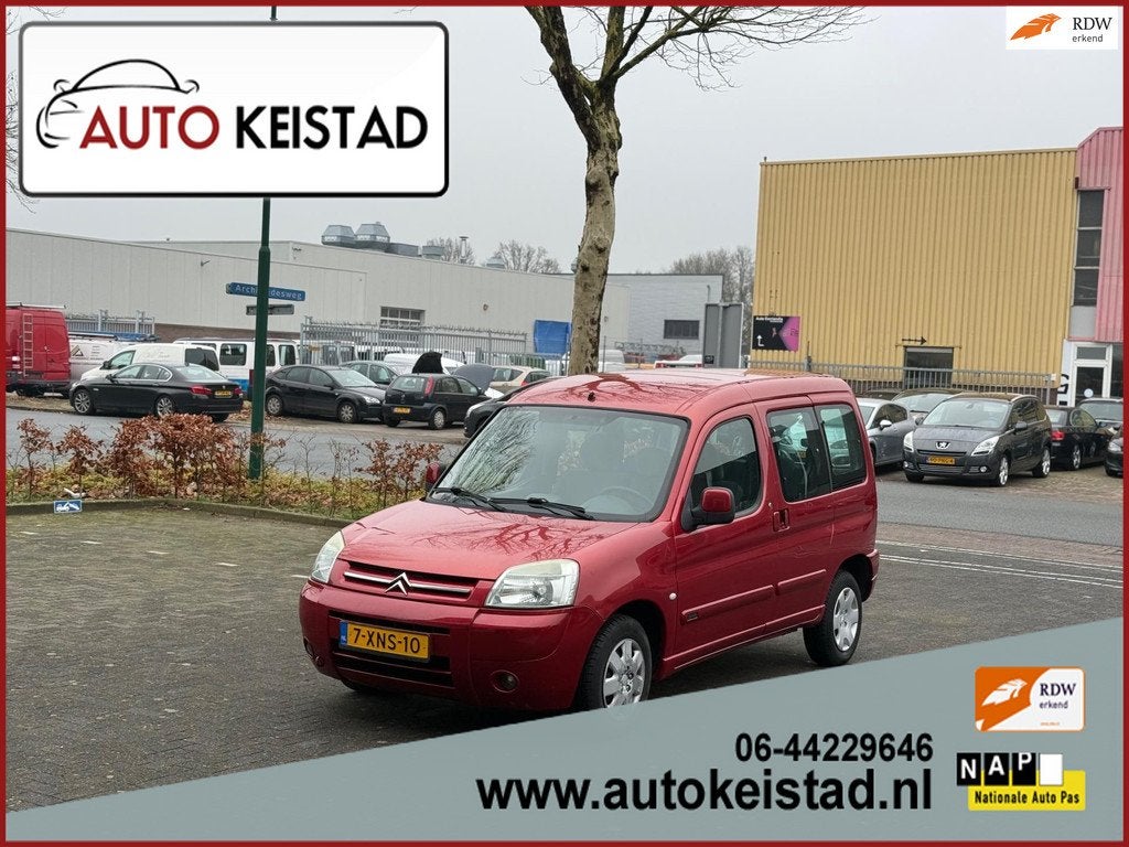 Citroen Berlingo 1.4i 2X SCHUIFDEUR AIRCO/ELEKTR. RAMEN! ORI, Stof, 4 cilinders, Handgeschakeld, Geïmporteerd