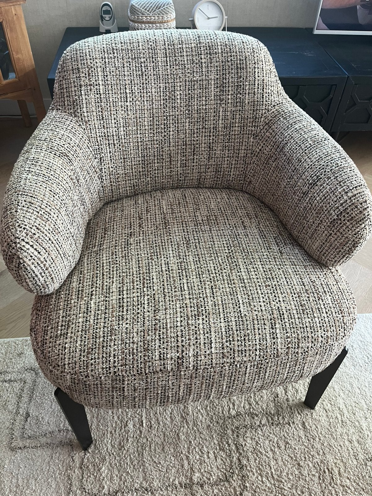 Richmond Interiors Fauteuil Venus Trendy, Huis en Inrichting, Ophalen, Minder dan 75 cm, Zo goed als nieuw, Stof