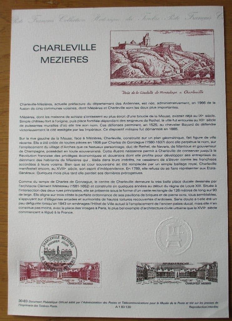 Frankrijk, Art Edition, Charleville-Mézières, 1983, Ophalen of Verzenden, Gestempeld