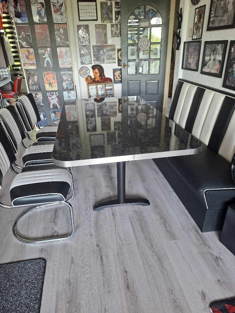 bel air diner zet, Huis en Inrichting, Ophalen, Gebruikt, Drie, Zwart