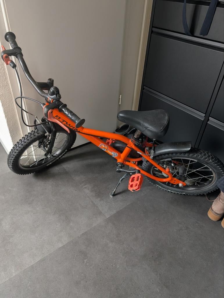 B'twin kinderfietsje 16 inch, Fietsen en Brommers, Fietsen | Crossfietsen en BMX, Ophalen, Staal, BTWIN, 16 tot 20 inch