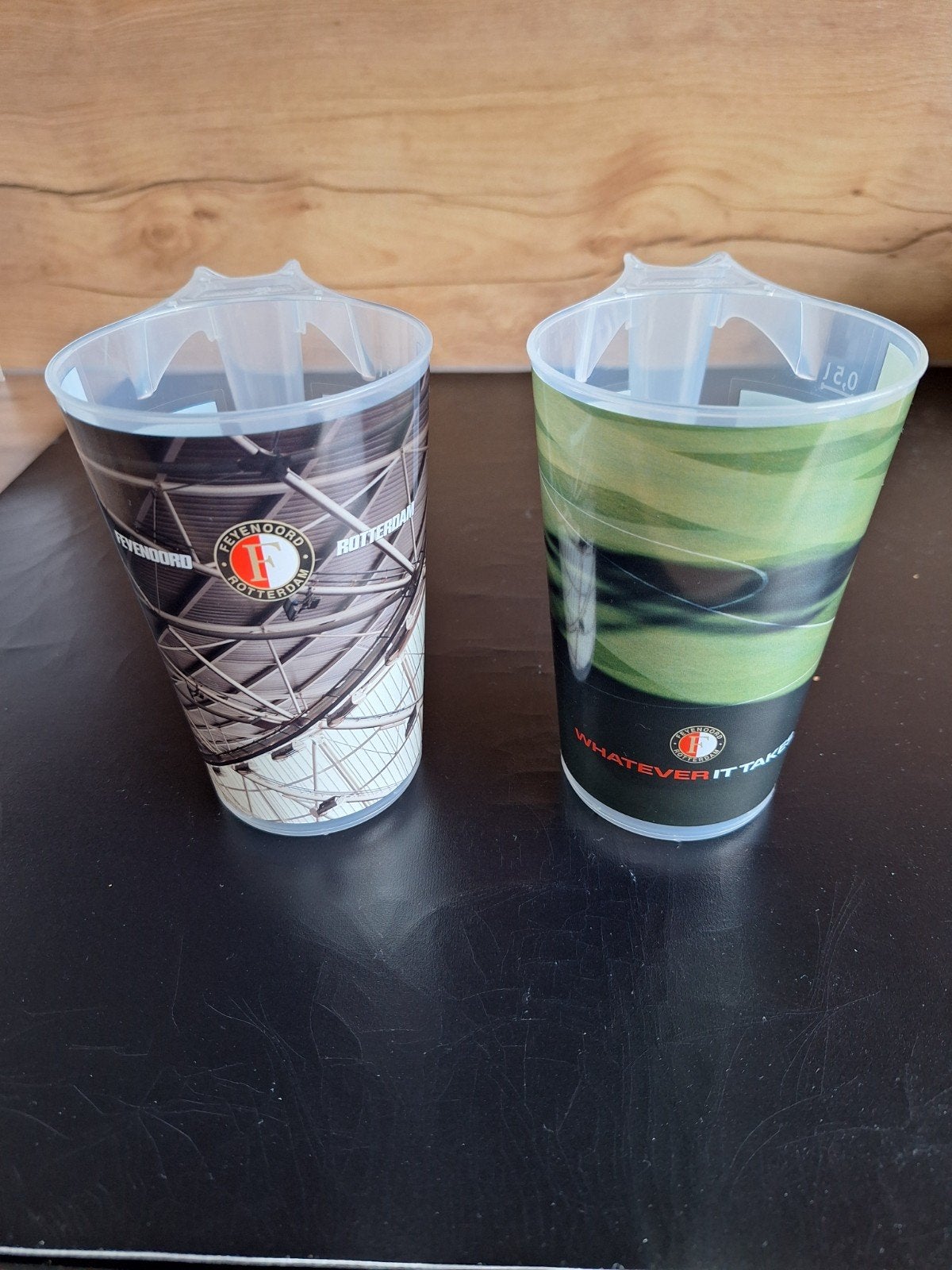 2x Drinkbekers Feyenoord, Verzamelen, Ophalen of Verzenden, Nieuw, Feyenoord, Overige typen