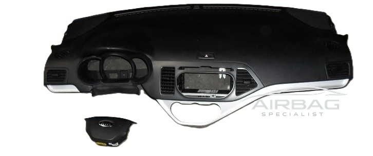 KIA PICANTO 2011-2016 airbag set dashboard gordels stuur  ai, -, -, Ophalen of Verzenden, -