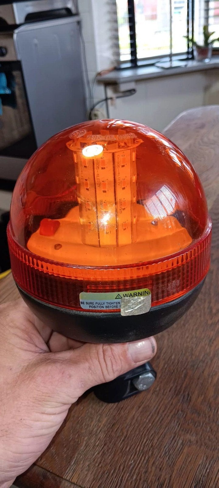 LED Zwaailamp Oranje 12-24V - Nieuwstaat, Ophalen