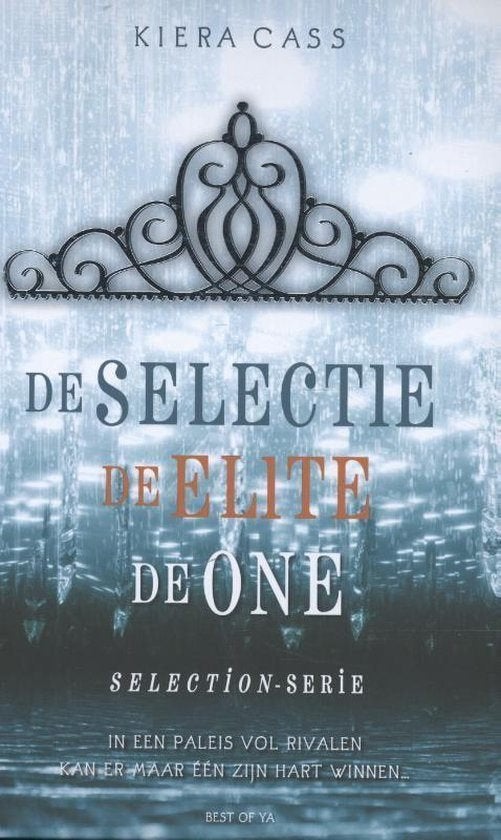 Kiera Cass - De selectie - de elite - de one in een boek, Boeken, Ophalen of Verzenden, Zo goed als nieuw