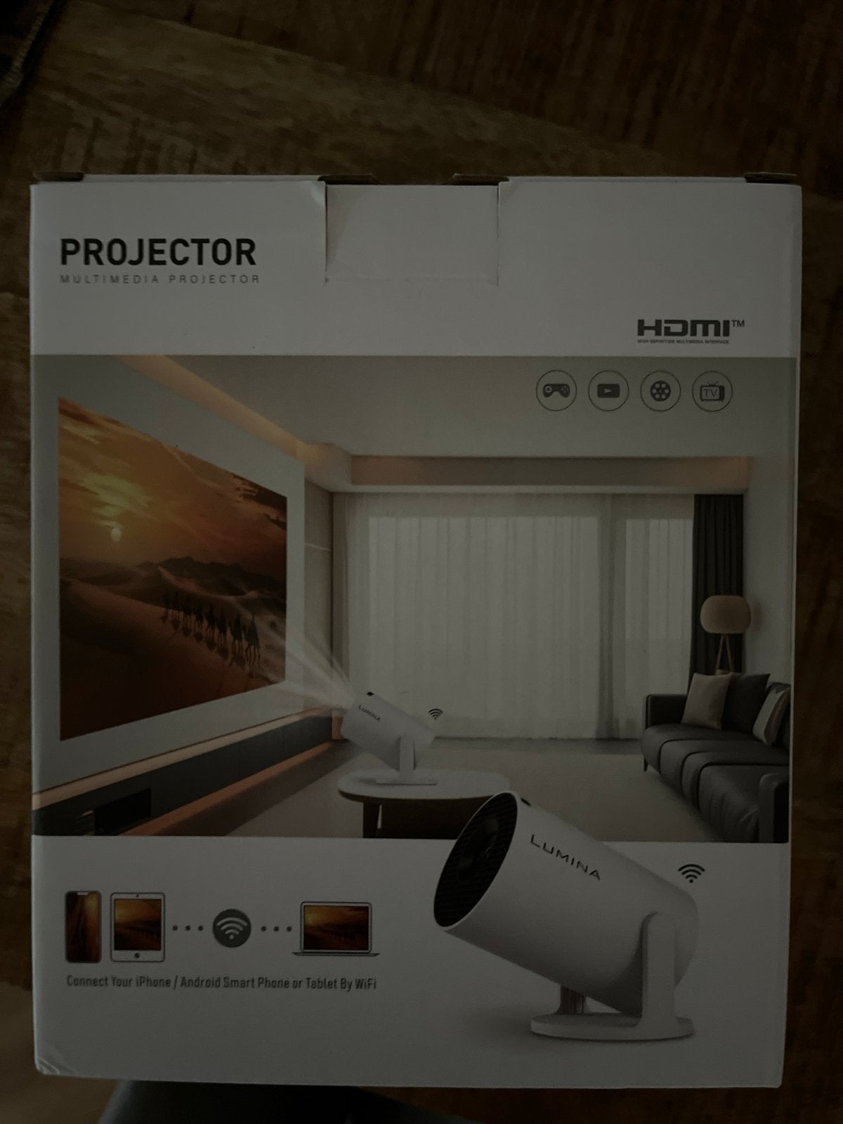 Lumina Multimedia Projector - Nieuw in doos, Ophalen of Verzenden, Nieuw, LED, Overige resoluties