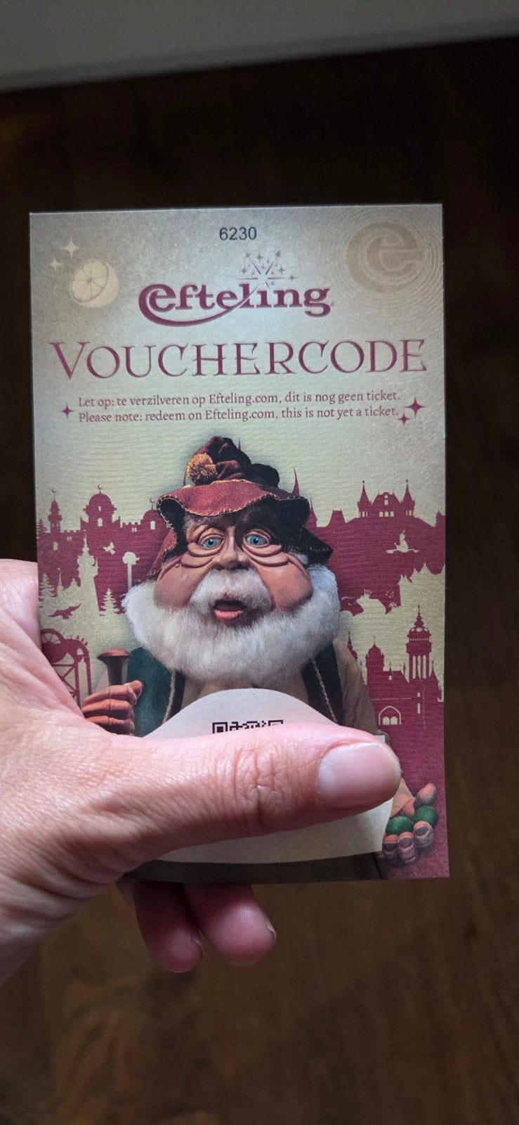 Efteling voucher, Eén persoon, Overige soorten, Pretpark