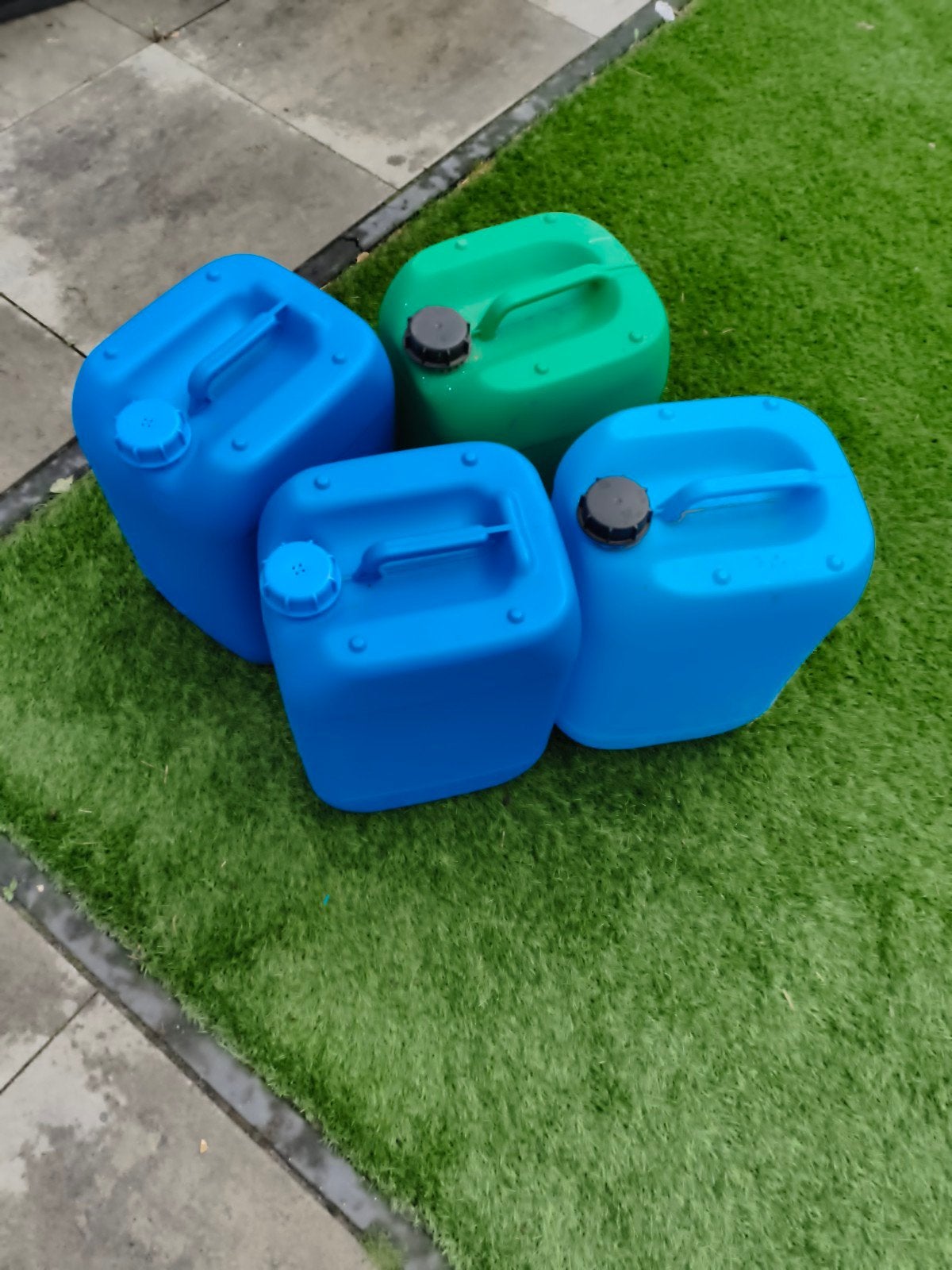 4 jerrycans voor petroleum C, Ophalen of Verzenden