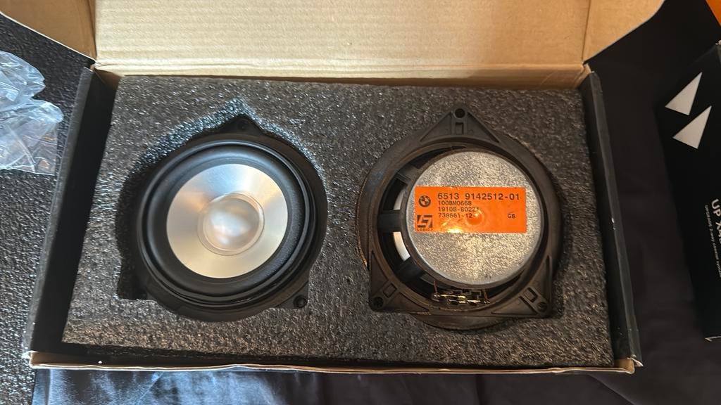 2x origineel bmw e90 logic 7 deur speakers, Auto diversen, Autospeakers, Ophalen, Gebruikt