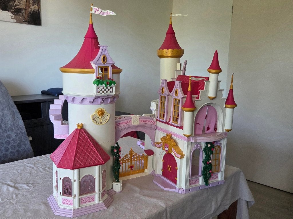 Mooi groot playmobil prinsessen kasteel, Ophalen, Gebruikt, Complete set, Kasteel/Fort